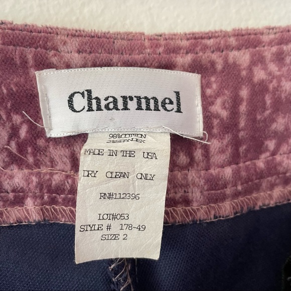 Charmel Purple Velvet Bootcut Pants - Picture 4 of 6